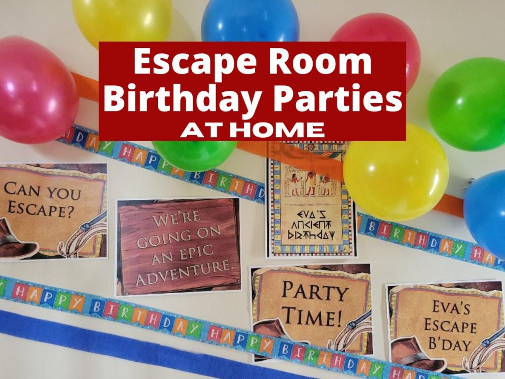 How to Host a fun Escape Room Birthday party for kids. Create a cool escape room experience at home to make an easy and fun birthday party.