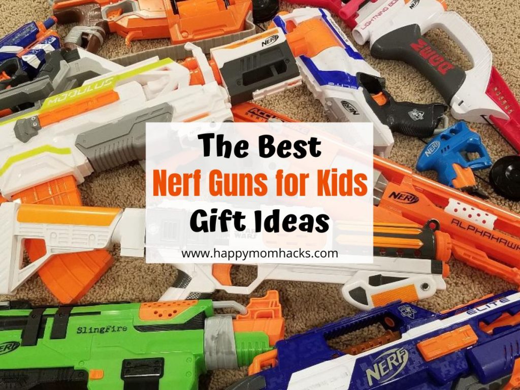 Cool Nerf Gun Gift Ideas for kids birthdays presents and holiday gifts.