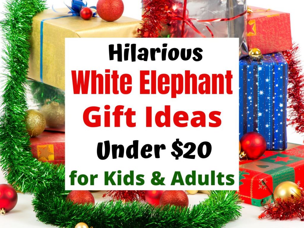 Funny White Elephant Holiday Gift Ideas People Really Want. All gifts are under $20 on Amazon. 22 unique gift exchange ideas for kids and adults. Make it a new Holiday party tradition with a fun White Elephant Gift Exchange.