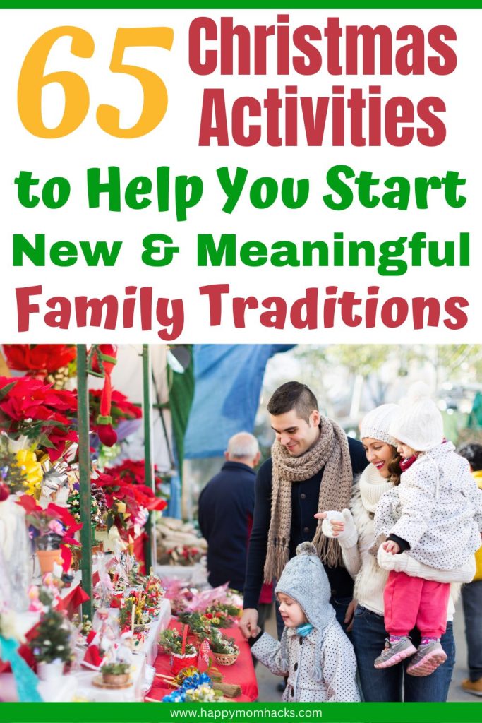 New Traditions & Christmas Activities for Families you'll love. Fun things to do with kids and adults to create unforgettable Christmas memories together. Find holiday activities to do at home and in your community. Use this list to get inspired to have the best Christmas Season with your kids!