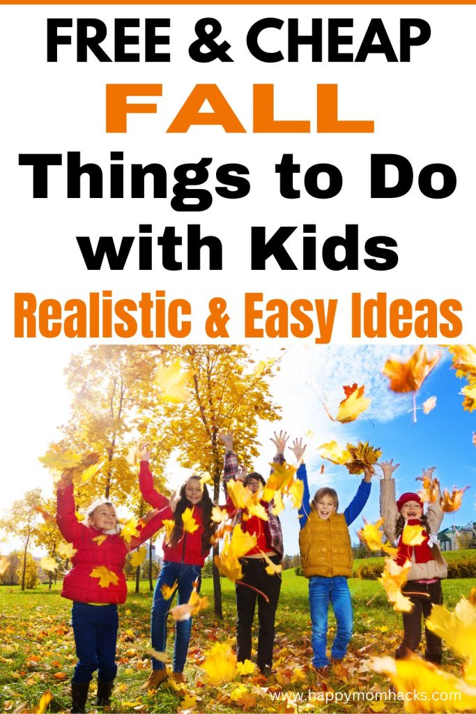 Frugal & Fun Fall Things to Do with kids & familes that are budget-friendly. Get 25 cheap & free fall activity ideas your whole family can enjoy together. Plus a free printable Fall Bucket list. Enjoy a mix of fall activities at home and in your community to help start your new fall family traditions.