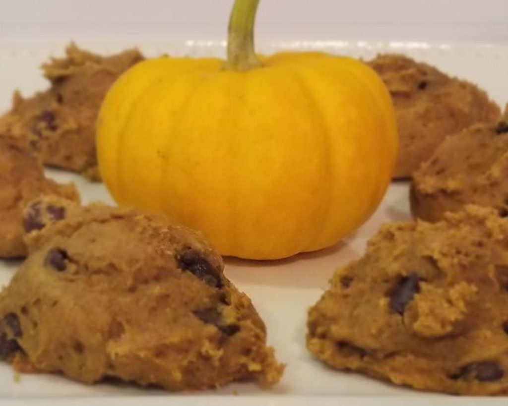 These Pumpkin Chocolate Chip cookies are a yummy fall dessert.