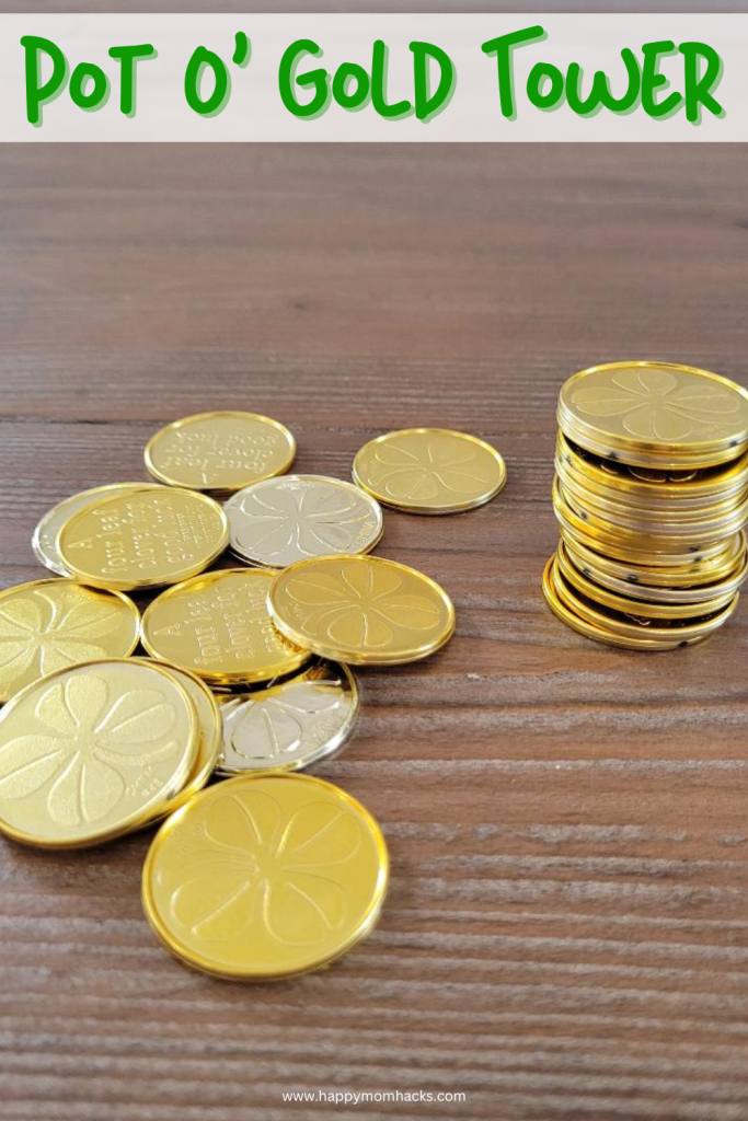 Can you stack gold coins in this 60 second Challenge? A fun St. Patrick's Day Minute to Win It game for Classroom parties or St. Patrick's Day parties. All you need is plastic gold coins and table top to play. It's easy and funny to watch & play.