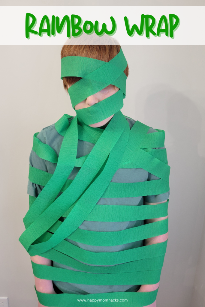 Race to wrap your partner up in this St. Patrick's Day Minute to Win it Challenge. Pefect party game for classrooms and St. Patrick's Day parties at home.