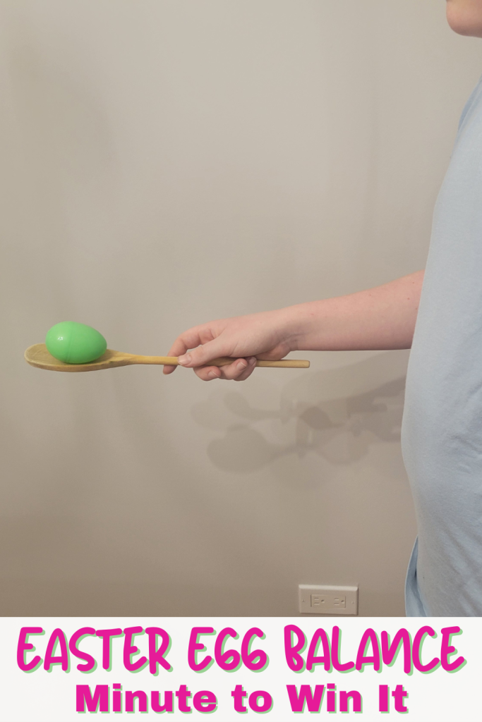 Funny 60 Second Challenge Easter Egg Balance game for kids, teens and adults. Play this Easter Minute to Win It game at Easter parties, classrooms, Sunday School or on Easter Sunday with family. All ages will love the 30 One minute games that are easy to set up and hilarious to play with friends and family.