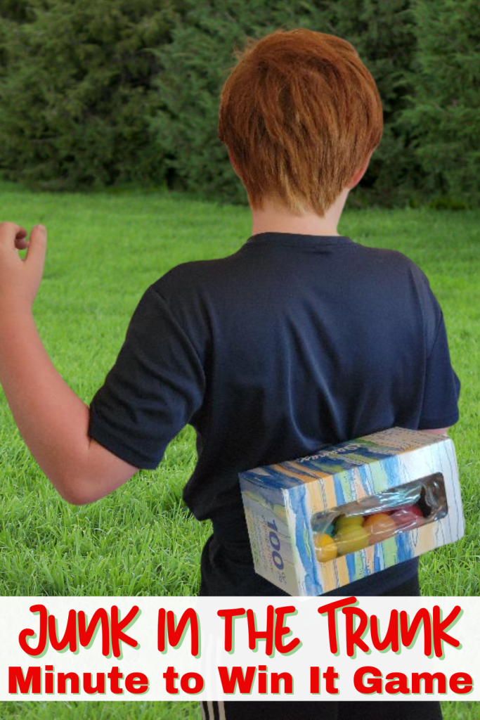 Funny Junk in the Trunk Minute to Win it game. A 60 second challenge to shake ping-pong balls out of a Kleenex box.