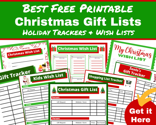 Get your Free Printable Christmas Gift List Tracker and wish lists. Make it easy to keep track of all the holiday gifts you need to busy, shopping lists and budget with these free and easy holiday planners.