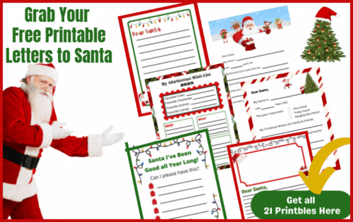 21 Cute free printable Letters to Santa templates for 2025. Help kids write their Dear Santa Letters to share their Christmas wish list.