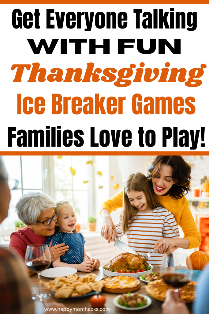 Get your family talking with fun Thanksgiving Icebreaker Games and ideas. Engaging fall icebreaker questions to start conversations and fun fall games that all ages from kids to teens, adults and seniors can play together. An easy way to create meaningful connections at your Thanksgiving gathering you'll always remember!